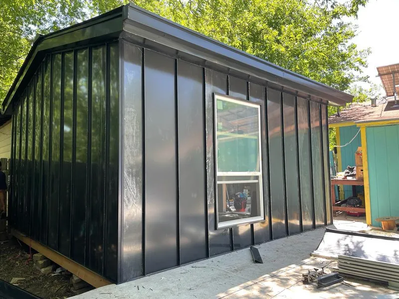 Black standing seam metal wall panels for Metal Roof Installation in Baltimore Highlands